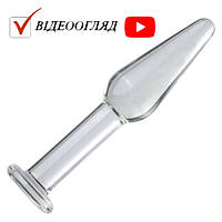 Анальная пробка из стекла для начинающих Плаг втулка для секса анальной стимуляции ануса стеклянная Y&M