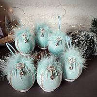 Кулі на ялинку Tiffany, 6 шт