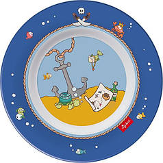 Плоска тарілка для дитини Sigikid "Sammy Samoa" Blue (Niz15750)