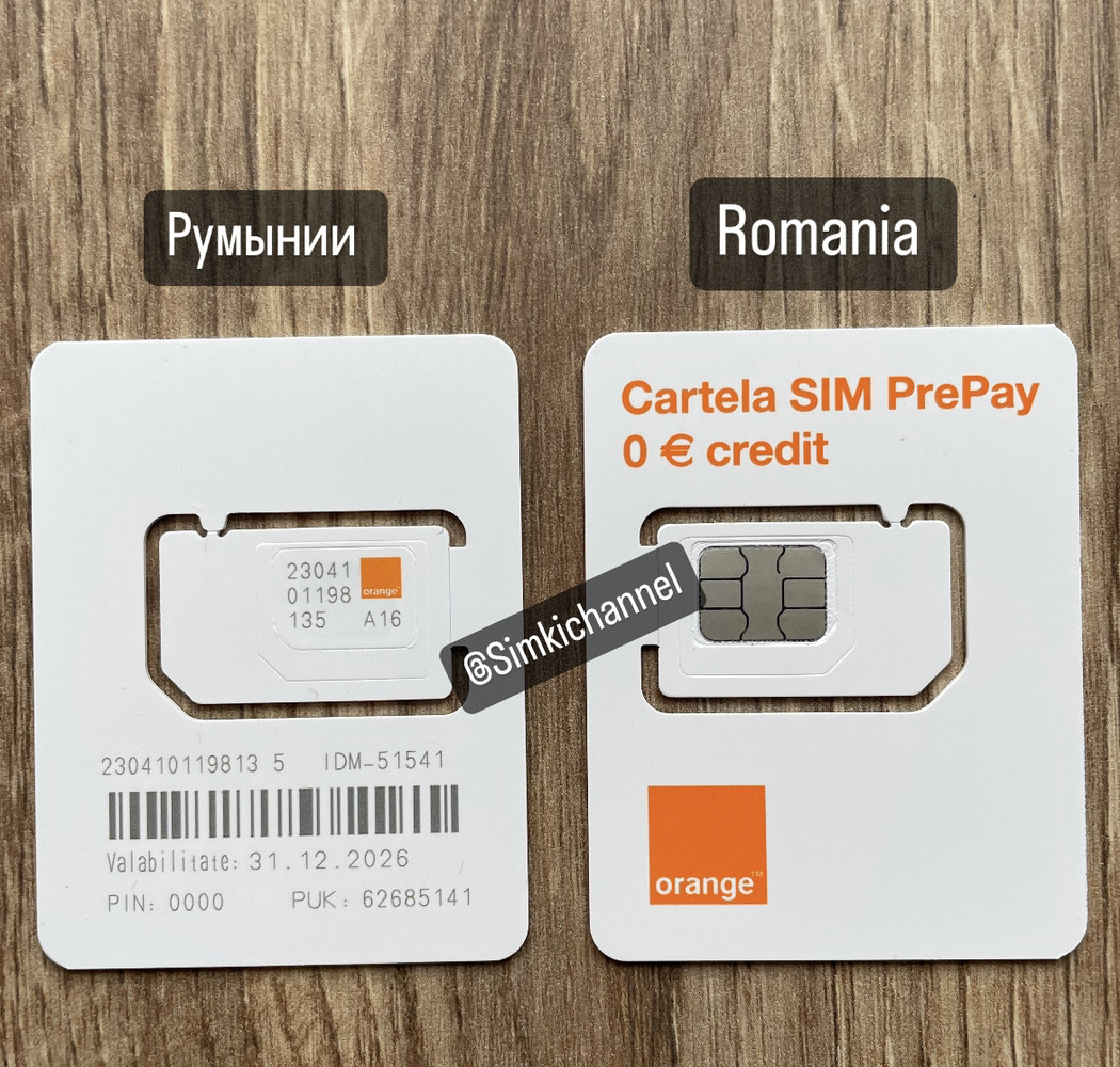 Сім картки Румунії🇷🇴