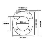 Кришка для унітазу Lamia 37.5x5.5x45.6 см AWD Interior AWD02181910 МДФ, фото 2