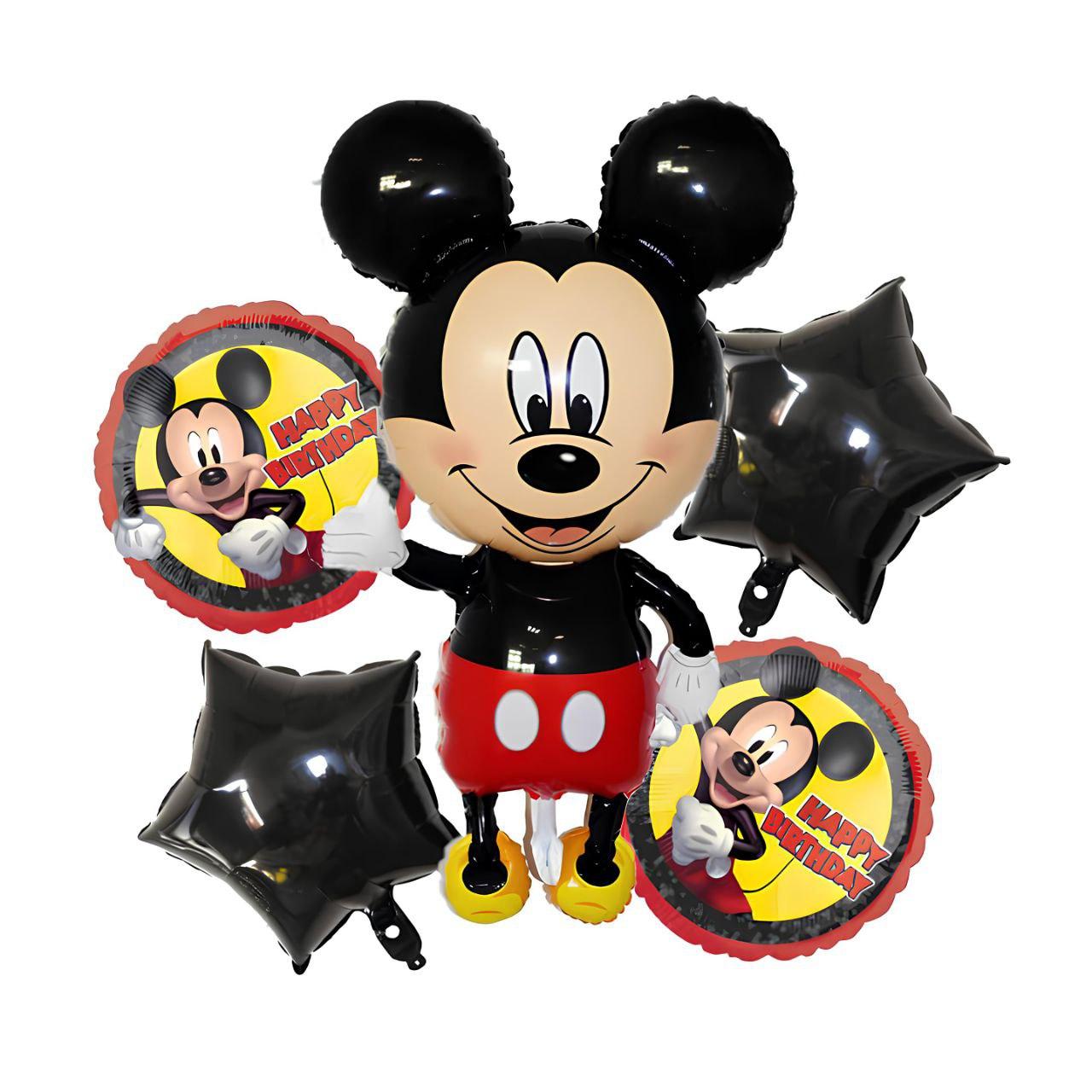 Набір з кульок Міккі Маус з чорними зірками