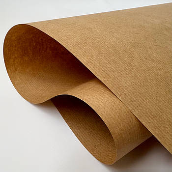 Крафт папір 90 г/м аркушах 50 х 70 см бурий полосатий