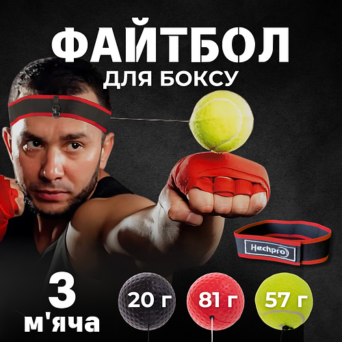 Файт бол на голову тренажер мяч для бокса на реакцию файтбол для ...
