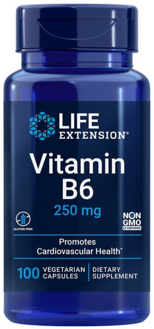 Вітамін Б6 Life Extension Vitamin B6 250 mg 100 veg caps