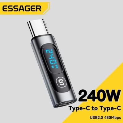 Essager PD 240W OTG Адаптер перехідник TypeС -TypeС для планшета смартфона Швидка зарядка USB Type-С