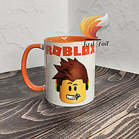 Чашка подарункова "Roblox" 330 мл оранжева