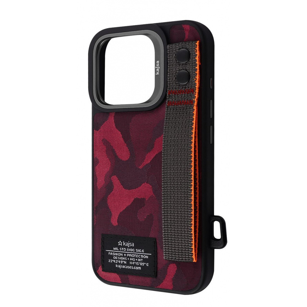Чехол Kajsa Outdoor Collection with Magnetic Ring iPhone 16 Pro Max red