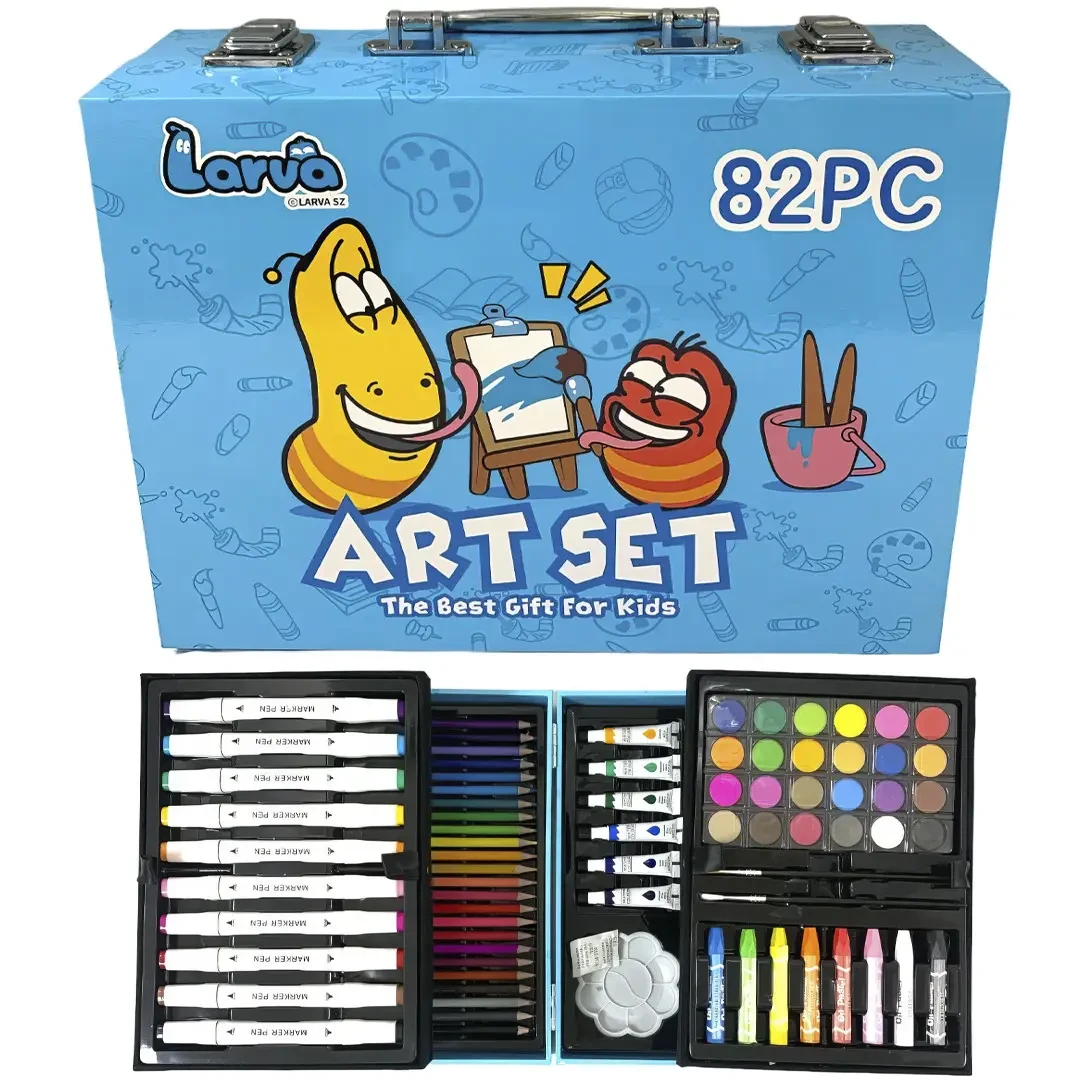 Кольорові олівці для малювання (Синій) Art Set, 82pc