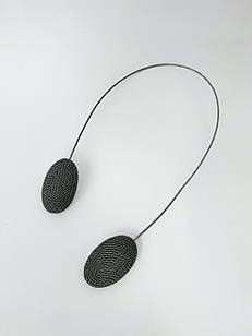 Магніти для штор та тюлі "Овал", колір: темно-сірий