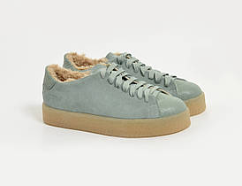 Зимові жіночі кеди на хутрі тедді 800-BEJ-37