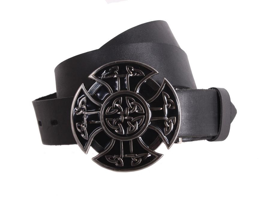 Чоловічий ремінь з натуральної шкіри під джинси blx90326 чорний, фото 1