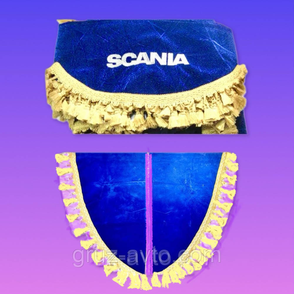 Штори Scania комплект (ламбрекени та куточки + штори спального місця) полуспалка