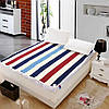 Електропростирадло односпальне YASAM 150x120 см, Різнобарвна смужка / М'яке електропростирадло з підігрівом, фото 2