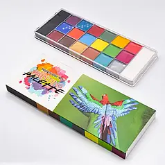 Олійна фарба Papa Kiss для бодіарт  20 кольорів Painting Palette