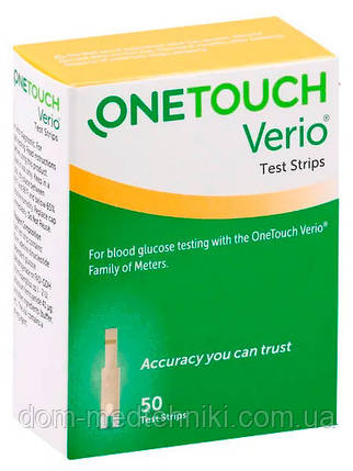 Тест-смужки OneTouch Verio / Ван Тач Веріо, 50 шт., фото 1