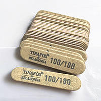 Пилочки міні 100/180 грит 25 шт для нігтів TINAFOX