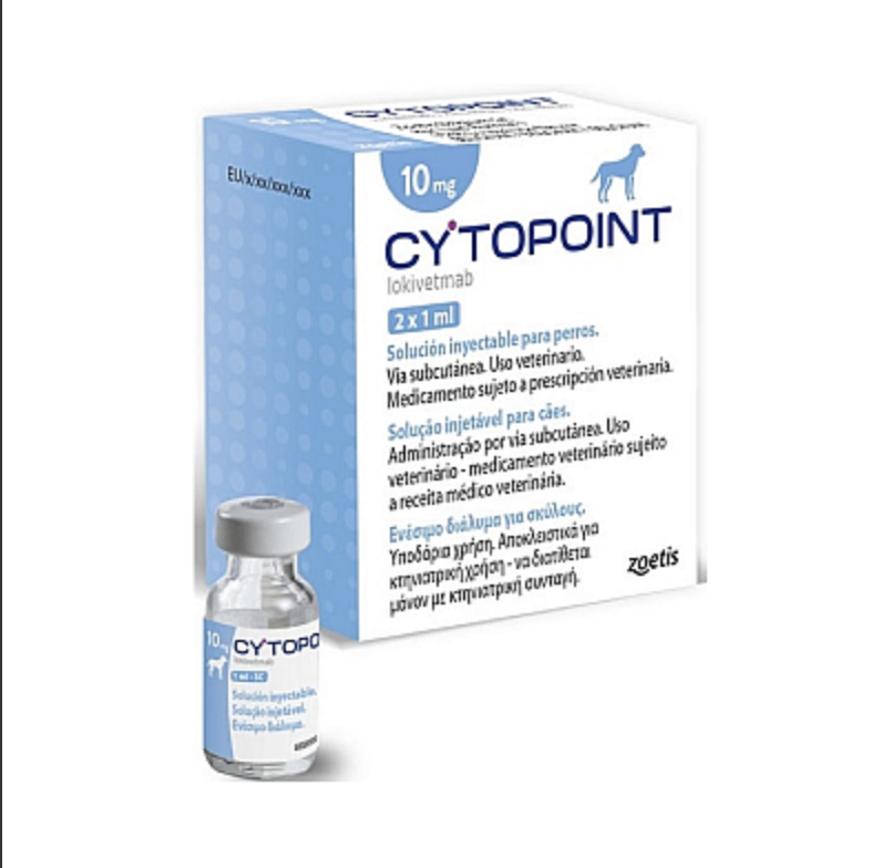 Розчин для ін'єкцій Zoetis Cytopoint Цитопоінт 10 мг при алегрічному/атопічному дерматиті у собак 1 флакон, фото 1