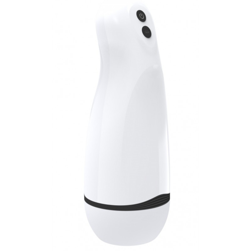 Автоматичний чашка-мастурбатор для чоловіків з голосом і телескопічним ходом, білий., фото 1
