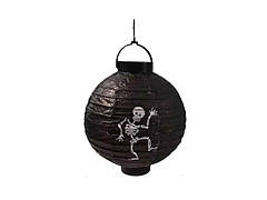 Ліхтарик Halloween чорний 20см світло на бат-ці MS 4186 ТМ METR