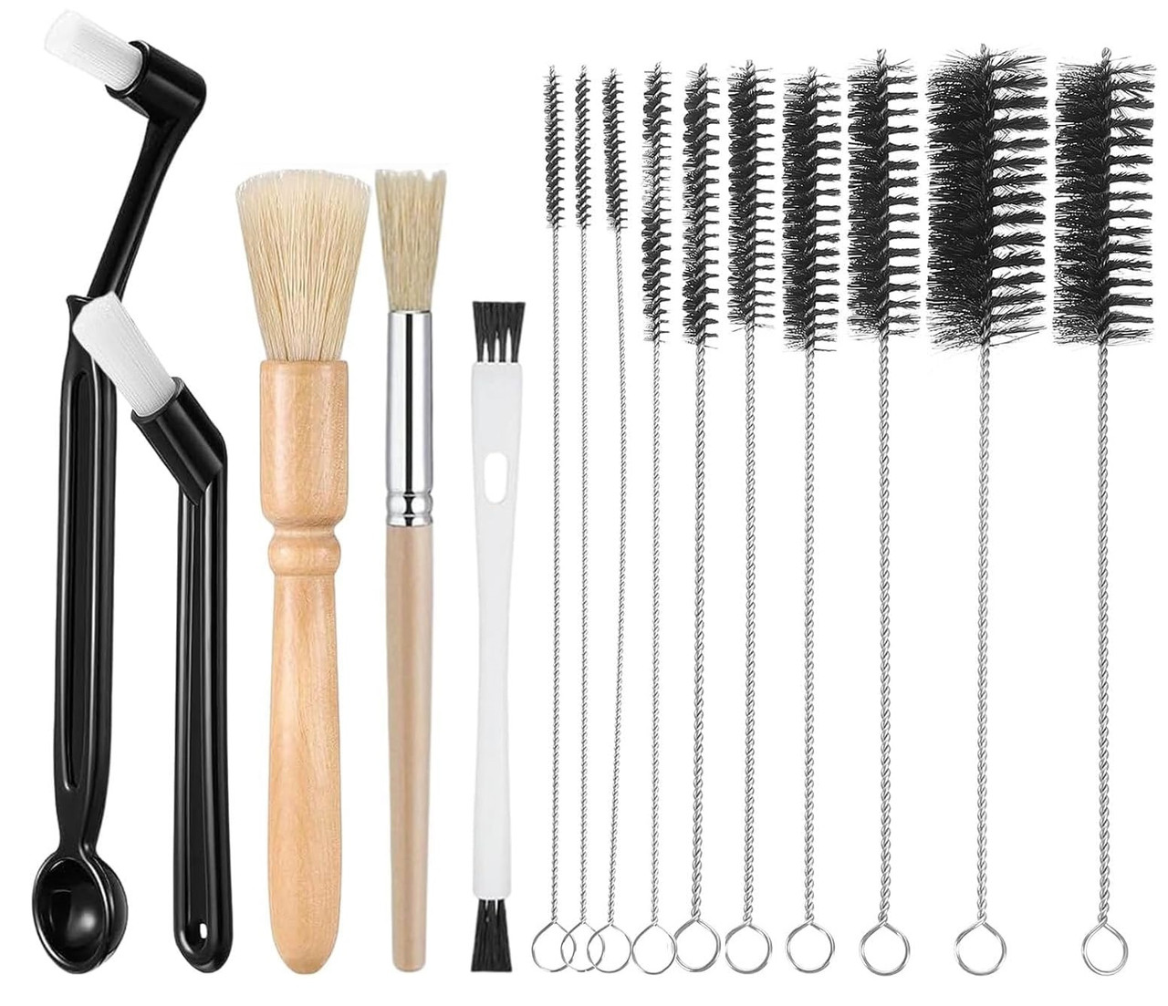 Набір щіток Coffee Brush Set для чищення та догляду за кавомашиною 15 шт.