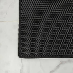 Брудозахисний килимок в передпокій з EVA матеріалу чорний