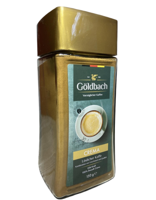 Кава розчинна Goldbach Crema в скляній банці 150 гр