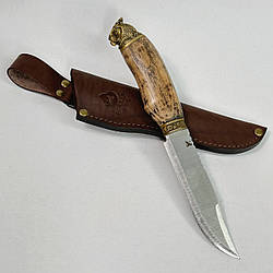 Мисливський подарунковий ніж ручної роботи Gorillas BBQ сталь 50х14 мф KN95