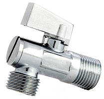 Кран кутовий з фільтром 1/2"х1/2" хром. ASСO 10/80