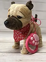 Собака M 4879 I UA на дистанційному управлінні, плюш, музика, ходить, рухає хвостом, на батарейках, 3 види., фото 4