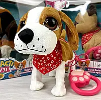 Собака M 4879 I UA на дистанційному управлінні, плюш, музика, ходить, рухає хвостом, на батарейках, 3 види., фото 6