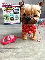 Собака M 4879 I UA на дистанційному управлінні, плюш, музика, ходить, рухає хвостом, на батарейках, 3 види., фото 5