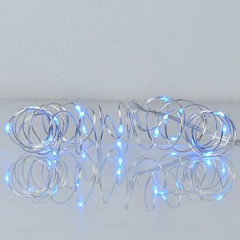 Електрогірлянда Yes! Fun Нитка на мідному дроті 20 LED синя, 2 м статич батарейка 975025 G-Rich