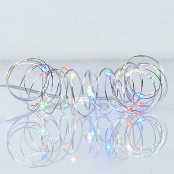 Електрогірлянда Yes! Fun Нитка на мідному дроті 20 LED різнокольорова 2 м статич батарейки 975022 G-Rich