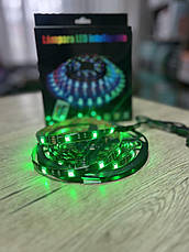 LED стрічка RGB 5050 5м з пультом USB 5.5V, фото 5