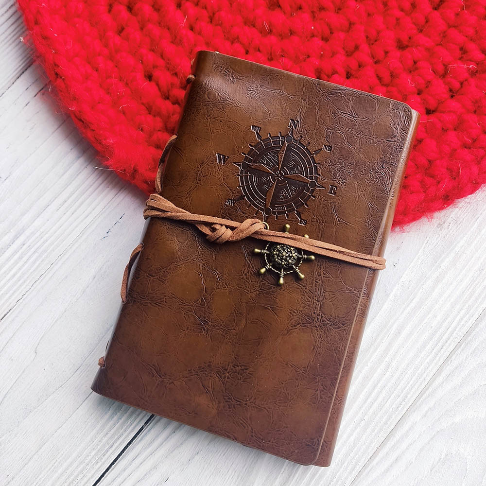 Маленький блокнот в обкладинці із еко-шкіри Коричневий, фото 1