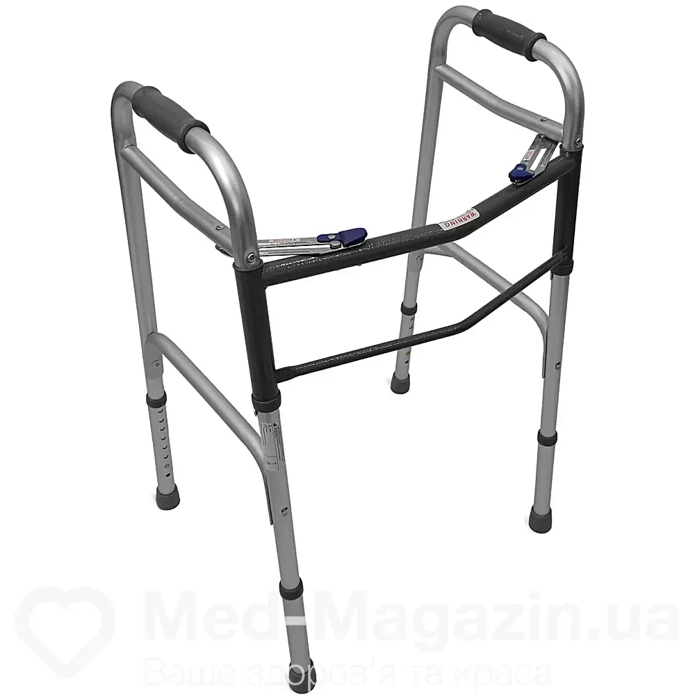 Ходунки складані з двома кнопками, сталеві Doctor Life 12850/ST