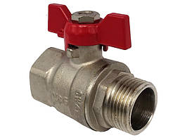 Кран кульовий 3/4" ВЗ V&G Optima червоний метелик 21шт.
