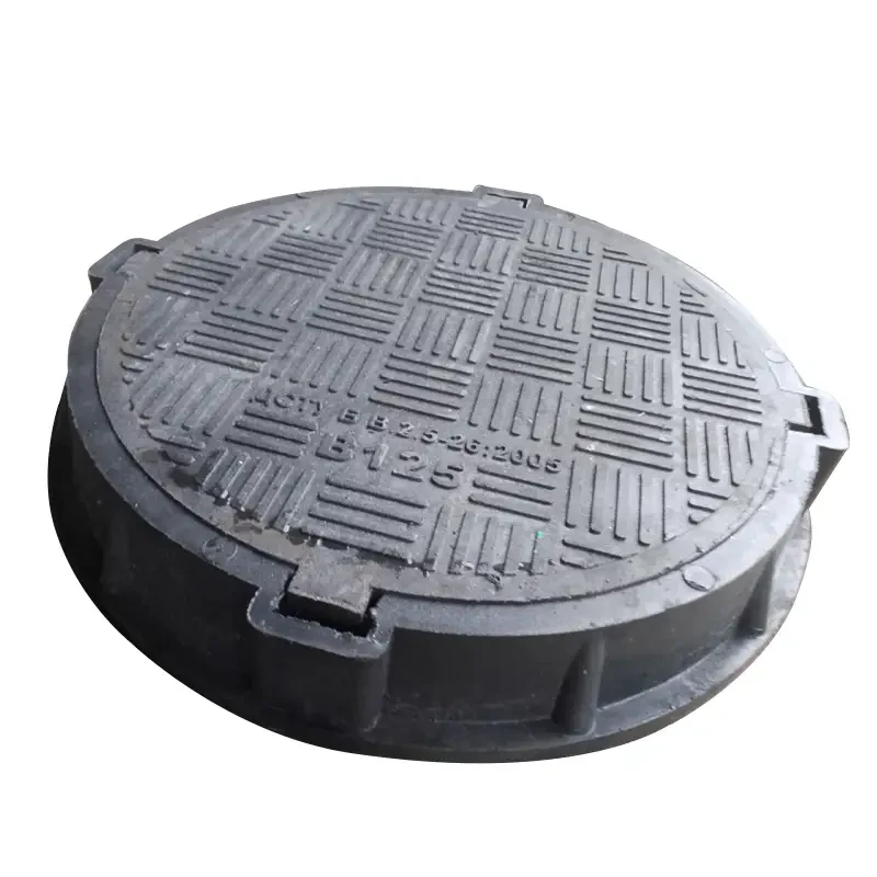 Люк п/п каналізаційний канал. середнього типу "С" В125 чорний (d-750 мм, h-120 мм) (ВС)