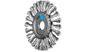 Щітка дискова, плетена 125*12*22,2мм дріт-0,35мм виконання COMBITWIST нерж. INOX