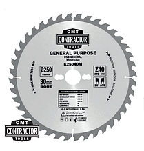 Диск для ручних циркулярних, стаціонарних та настільних пилок D=86 F=15 Z=24 ATB ITK-CONTRACTORS HW (K02403)