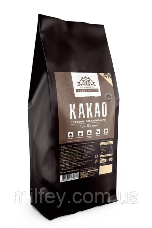 Какао-порошок алкалізований Barry Callebaut 10-12%, 1 кг