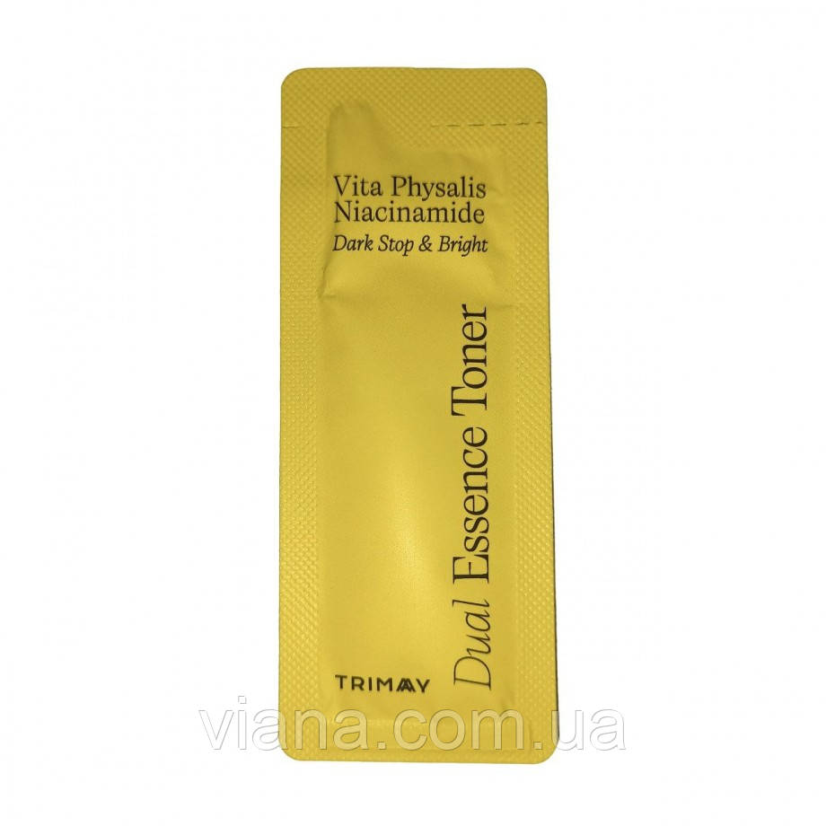 Пробнік освітлюючий тонер-есенція TRIMAY Vita Physalis Niacinamide Dark Stop & Bright Toner 1 мл