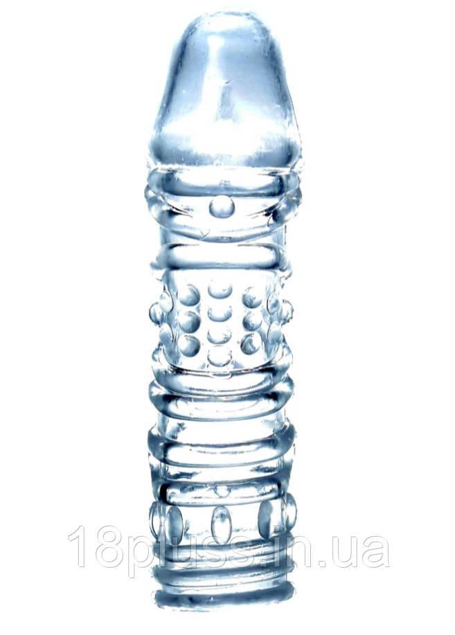 Еластична насадка на член Penis Sleeve Clear, фото 1