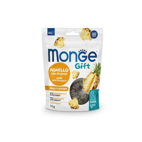 Ласощі для собак Monge (Монж) Gift Dog Mobility support ягнятина з ананасами 150 гр 10 шт
