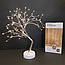 Настільний світильник дерево Нічник світлодіодний декоративний з теплим світлом від USB, фото 3
