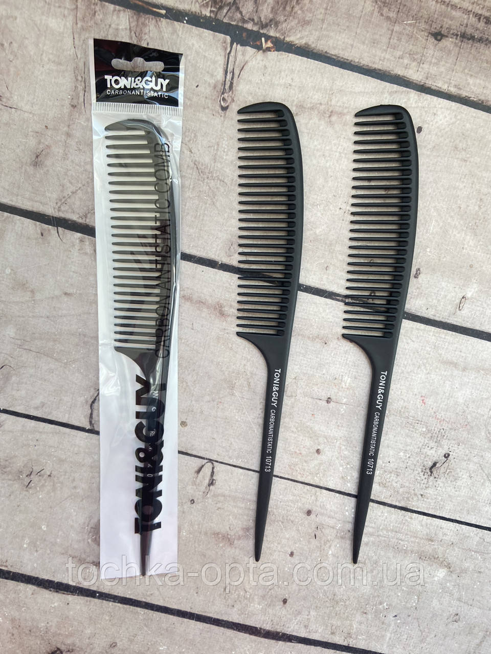 Гребінець TONI&GUY Carbon antistatic 10713