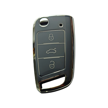 Чохол для ключа Seat, глянець сірий