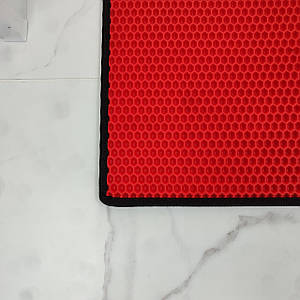 Брудозахисний килимок у передпокій з EVA матеріалу червоний