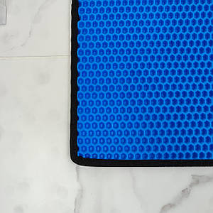 Брудозахисний килимок у передпокій з EVA матеріалу синій